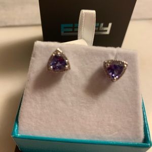 NWT 14k White Gold Tanzanite earrings